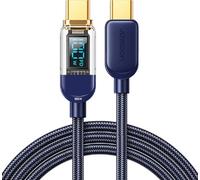 Joyroom C - Câble USB C 100W pour charge rapide et transfert de données 1,2 m bleu (S-CC100A4)