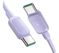 Joyroom Câble de charge USB-C multi-couleurs vers USB-C 100W, 1.2m, violet pour une charge ultra-rapide