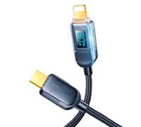 Joyroom Câble USB C - Lightning 20W avec indicateur de charge 1,2 m noir (S-CL020A4)