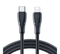 Joyroom Câble USB C - Lightning 20W de la série Surpass pour une charge et un transfert de données rapides 3 m noir (S-CL020A11)