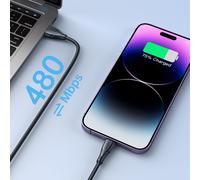 Joyroom câble USB - Lightning 2.4A Surpass Series 3 m noir (S-UL012A11)