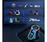 Joyroom Car Charger 4-In-1, Bluetooth Fm Transmitter C+C+U+Cigarette, Pd 150w, Black (Jr-Cl21)