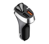 Joyroom chargeur allume-cigare 2x USB + Bluetooth 5.0 écouteurs 30W 2.1 A Quick Charge 3.0 noir (JR-CP2)