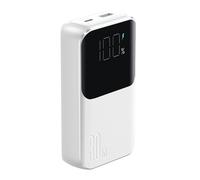 Mini batterie externe 10 000 mAh avec câbles intégrés JR-PBC06 30 W blanc