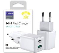 Joyroom chargeur (prise UE) USB / USB Type C 30W Power Delivery QuickCharge 3.0 AFC FCP blanc (L-QP303)