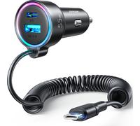 Joyroom chargeur rapide de voiture 3 en 1 avec câble USB type C 1,5 m 55 W noir (JR-CL07)