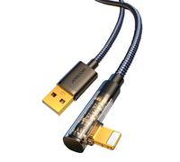Joyroom Gaming Cordon de charge 1.2m, Lightning/USB-A, 2.4A, Noir, Coudé