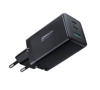 Joyroom GaN 65 W USB 2x USB-C adaptateur de charge rapide noir + câble USB-C vers USB-C 100 W 1,2 m (TCG01)