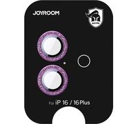 Joyroom JR-MSF0302 Housse de protection pour lentille de caméra iPhone 16/16 Plus - Rose, Protection élégante de la caméra avec une grande transparence et une installation facile pour une qualité d'im