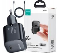 Joyroom JR-TCF02 Chargeur compact noir USB-C 20W PD avec câble Lightning