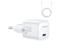 Joyroom JR-TCF02 Chargeur mural USB-C PD 20W + câble USB-C - Blanc