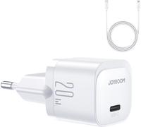 Joyroom JR-TCF02 Mini chargeur PD USB-C 20W avec câble USB-C vers Lightning, blanc