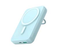Joyroom JR-W050 Batterie portable sans fil 10 000 mAh 20 W compatible MagSafe avec support d'anneau bleu