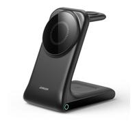 Joyroom JR-W15 Station de Charge sans Fil 3 en 1 - Charge Rapide pour iPhone, AirPods et Apple Watch, Design Compact, certifié Qi - Noir