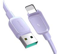 Joyroom Multicolore Série A14 Lightning vers USB-A Câble de charge 2.4A, 1.2 m, Violet