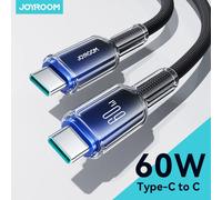 Joyroom PD 100 W/60 W Type C câble de données de Charge rapide pour iPhone 16/15 Huawei Samsung Xiaomi USB C cordon de Charge pour Macbook Pro 60W Green