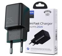 Joyroom Petit chargeur PD USB type C rapide 25 W Prise UE Noir (L-P251)