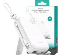 Joyroom Powerbank 22.5W 20000Mah avec support + câble Usb-A - Usb-C Blanc