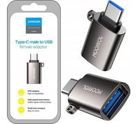 Joyroom S-H151 Adaptateur Usb Type C mâle-femelle (Noir)