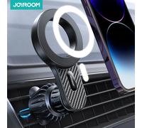 Joyroom support de téléphone magnétique pour voiture support de téléphone universel solide pour grille d'aération de voiture Compatible avec iPhone Samsung LG Google Pixel, etc. Black