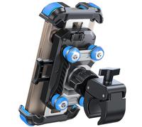 JOYROOM Support de téléphone pour moto - [Double amortisseur de vibration] Support de téléphone antichoc de 250 km/h pour moto [pince de guidon en métal] - Support de téléphone pour téléphone de 4,7 à