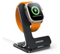 JOYROOM Support pour Apple Watch S11, Stations de Charge - Support de Recharge Pliable pour Apple Watch Series 11/10/9/8/7/6/5/SE3/SE2/Ultra 3 38mm/40mm/41mm/42mm/44mm/45mm/46mm/49mm - Noir