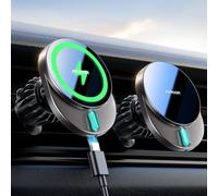 JOYROOM Support Telephone Voiture Induction 15W Charge Rapide, Chargeur Magsafe Voiture sans Fil Grille d'Aération, Chargeur Induction Voiture Magnetique pour iPhone 16/15/14/13/12 séries