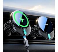 JOYROOM Support Telephone Voiture Induction 15W Charge Rapide, Chargeur Magsafe Voiture sans Fil Grille d'Aération, Chargeur Induction Voiture Magnetique pour iPhone 16/15/14/13/12 séries