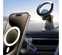 JOYROOM Support Telephone Voiture Magnetique pour MagSafe, Support iPhone Voiture 2 en 1 avec Aimants 20xN55, Aimant Telephone Voiture pour iPhone 16 15 14 13 12 et étui MagSafe