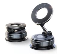 JOYROOM Ventouse Support Telephone Voiture Magnetique Pliable, Support Magsafe Voiture avec 360°Bras Métallique, Aimant Telephone Voiture sous Vide pour iPhone 16 15 14 13 12 et étui MagSafe