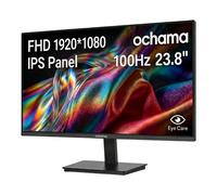 【JoySelected】 Ochama Moniteur de Bureau 23,8 Pouces - Moniteur Gaming et de Bureau, Écran HD 1080P, Taux de Rafraîchissement Élevé 100 Hz, Bords Ultra-Fins sur Trois Côtés - Pour Gaming, Bureau, Étude
