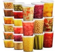JoyServe Boîtes Alimentaires 54 Couvercles, (48 Sets) 24 Boites de Conservation 946ml et 24 x 473ml - Conservation Alimentaire, Lot Boites Hermétiques sans BPA, Convient Lave-Vaisselle et Micro-Ondes