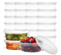 JoyServe Contenants alimentaires Deli avec couvercles - 8 oz 60 ensembles - Idéal pour la nourriture, les collations, les plats à emporter, la préparation des repas
