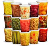 JoyServe Récipients pour aliments de charcuterie de 32 oz avec couvercles - (36 ensembles) Contenants hermétiques pour la préparation de repas à emporter avec 36 couvercles, sans BPA