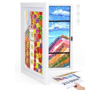 Joyshare Cadre photo A4 épais pour dessins d'enfants en bois, cadre à rabat interchangeable 25x34x4 cm Blanc 1 pièce