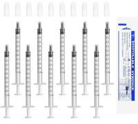 JOYSKY Lot de 50 seringues en plastique Luer de 1 ml - Sans aiguille - Pour le remplissage et la mesure de l'huile - Applicateur de colle pour liquides - Nourriture des animaux de compagnie -