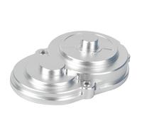 JOYSOG Boîtier de boîte de vitesses en métal pour Tamiya 1/10 DT-02, DT-03, DT-03T, DT-04, Hornet EVO RC Transmission (argent)