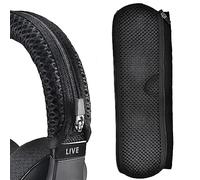 JOYSOG Couvre-Bandeau pour Casque Sony inzone H9/H7/H5/H3 avec Fermeture éclair et Crochet (Noir)