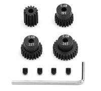 JOYSOG Engrenages métalliques 14T+19T+22T+26T pour MJX Hyper Go 1/14 14301 14303/Hyper Go 1/16 16208 16210 RC Motor Pignon Gear Set