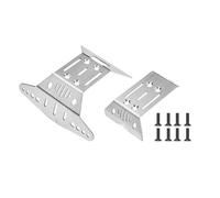 JOYSOG Plaque de protection avant et arrière en acier inoxydable brossé pour ARRMA 1/16 Gorgon/Quake Grom 4X4 RTR Monster Truck