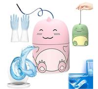Joysome Air Toilet Cleaner,Magic Cleaning Bottle Para Toilet,Bowl Cleaning Bottle with Ocean/Lemon/Peach Scent,Cute Dinosaur-Shaped Bathroom Toiletstank Cleaner,90-Day Lasting (1, pink)