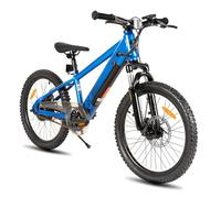 JOYSTAR 20 Pouces Vélo électrique pour Enfants et Adolescents à partir de 7 Ans avec Moteur sans balais 250 W, VTT électrique 15 Miles 15 MPH avec Batterie Amovible, Bleu