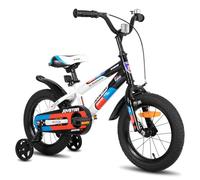 JOYSTAR Berry Vélo enfant 14" pour garçons et filles de 3 à 5 ans, vélo garçon de 14 pouces avec stabilisateurs, blanc