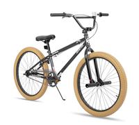 JOYSTAR Gemsbok 24 Pouces Freestyle BMX pour Les Filles de 8 à 13 Ans, 20 Pouces vélo pour Enfants, Brun