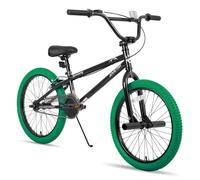 JOYSTAR Gemsbok Vélo BMX Freestyle pour enfants, 20 ", pour garçons et filles de 7 à 11 ans, vélo pour enfants, 20", vert