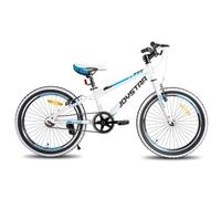 JOYSTAR Lubbock Vélo 24 pouces pour garçons et filles âgés de 9 à 13 ans VTT Hardtail pour enfants avec 1 vitesse, blanc
