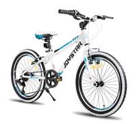 JOYSTAR Lubbock Vélo de montagne rigide 24" pour garçons et filles de 9 à 13 ans avec 7 vitesses, blanc
