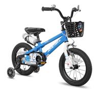 JOYSTAR Pluto 12 Pouces vélo pour Enfants pour Les garçons et Les Filles de 2 à 4 Ans. Vélo Enfant avec stabilisateur et Panier. Bleu