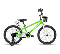 JOYSTAR Pluto Kids Bike Vélo enfant 18" pour garçons et filles âgés de 5 à 8 ans, vélos pour enfants avec roues stabilisatrices et béquille Vert