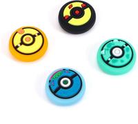 Joystick Cap for Switch,Analog Caps for Switch Buttons,Cover for Joystick Silicone Stick Caps Compatible with Switch Lite & Switch OLED Joy Con,Green and Blue